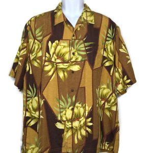Tommy Bahama Floral Mens Camp Shirt XL